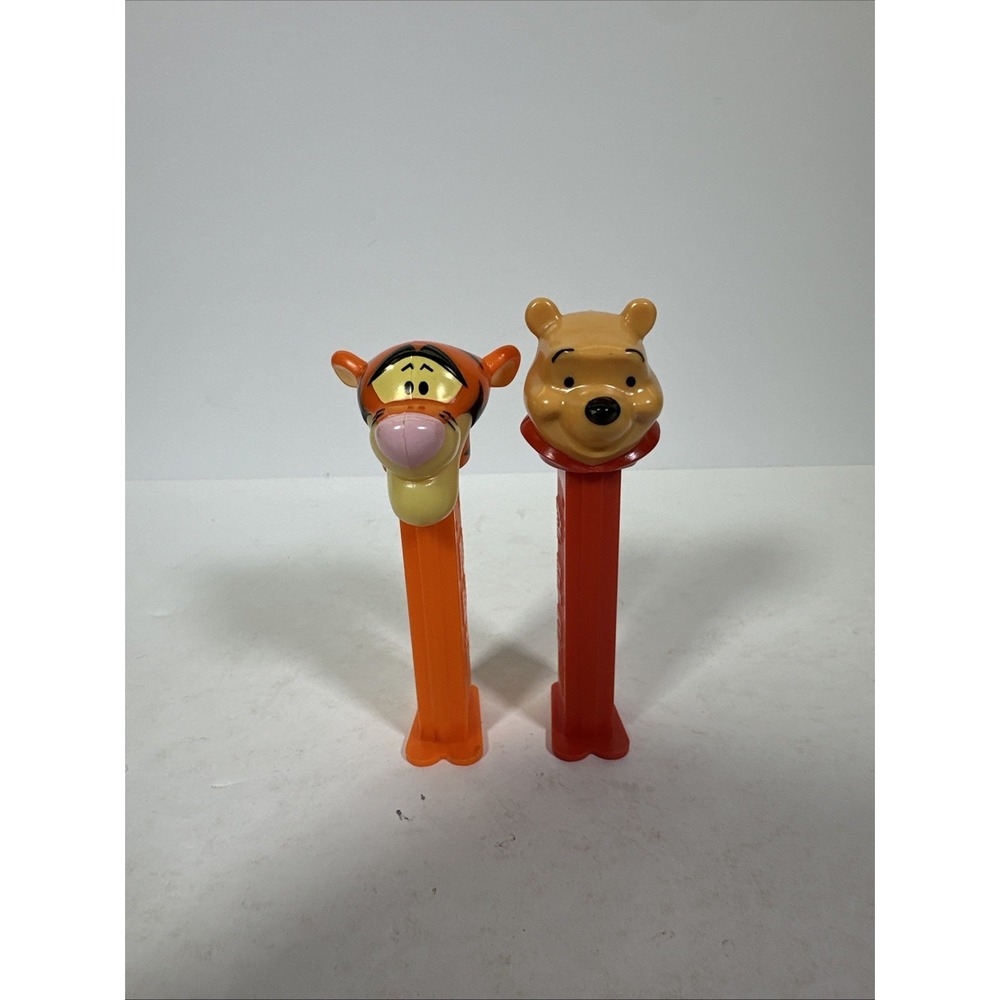 PEZ Winnie the Pooh And Tigger PEZ Dispensers Vintage Set of 2